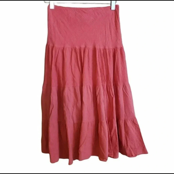 Forever 21 XS full skirt in salmon - Picture 2 of 6